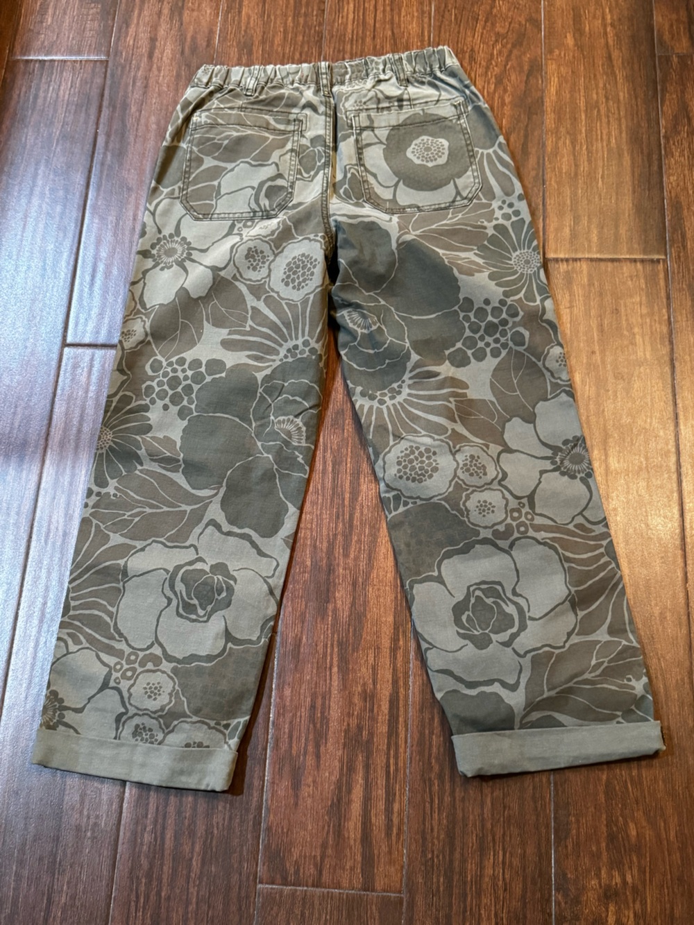 Pilcro Floral Skinny Chinos in Olive and Khaki